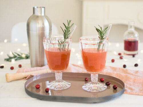 Pfirsich-Cranberry Cocktail